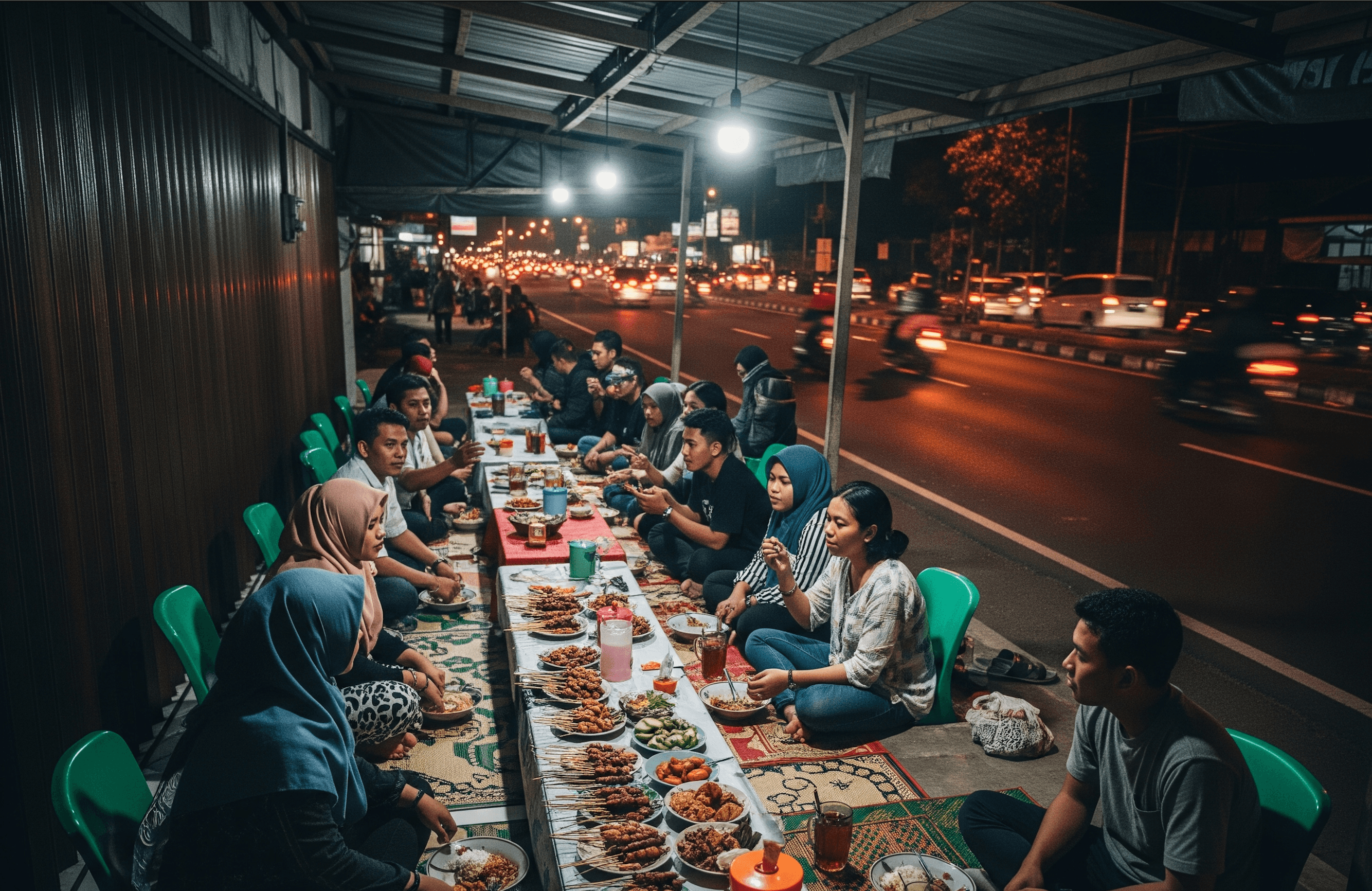 Suasana Angkringan - Klik untuk melihat lebih besar